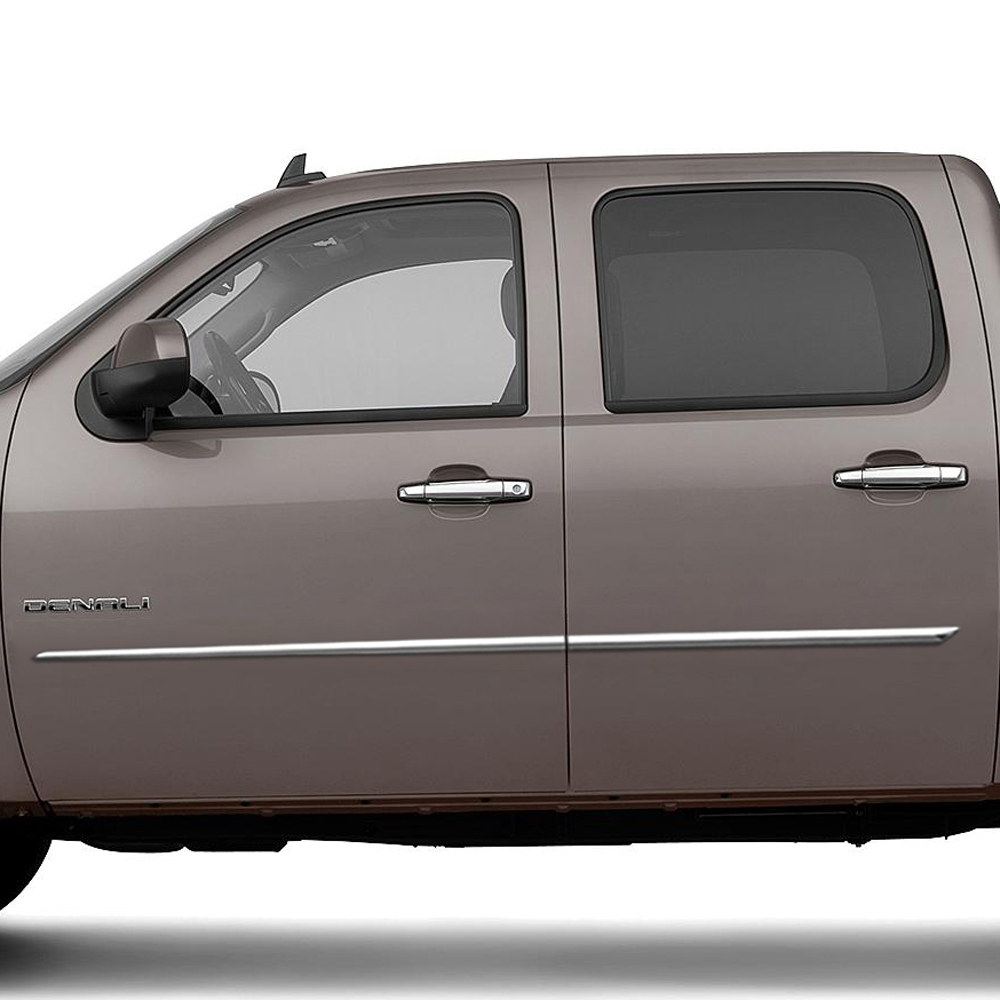 Lower Chrome Molding : GMC Sierra Crew Cab Chrome Body Side